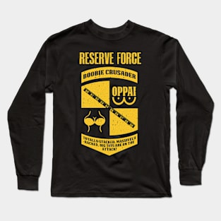 Boobie Crusader Reserve Force (Distressed) Long Sleeve T-Shirt